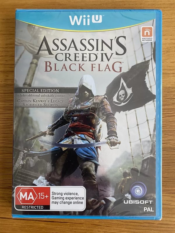 ASSASSINS CREED IV BLACK FLAG NINTENDO WII U GAME SPECIAL EDITION PAL Brand New