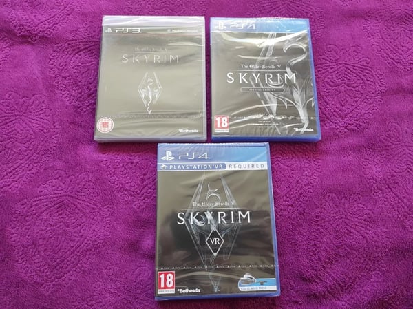 The Elder Scrolls V: Skyrim X3 Games Bundle Special Edition & VR (PS3/PS4) Brand New The Elder Scrolls V: Skyrim X3 Games Bundle Special Edition & VR (PS3/PS4) Brand New