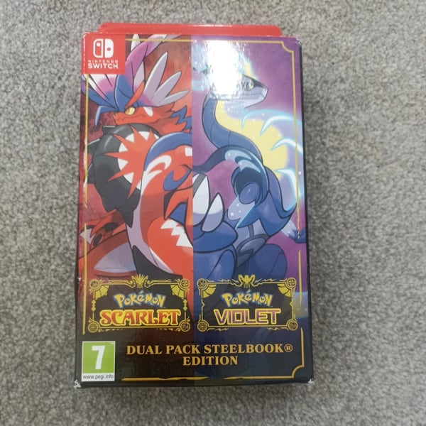 Pokemon Scarlet & Violet Dual Pack Steelbook Edition Nintendo Switch Brand New