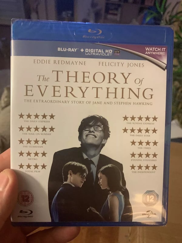 The Theory Of Everything (Bluray) Brand Brand New The Theory Of Everything (Bluray) Brand Brand New