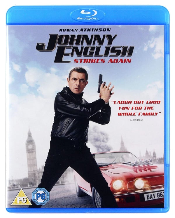 Johnny English Strikes Again (BluRay) [2018] [Region Free] Brand Brand New
