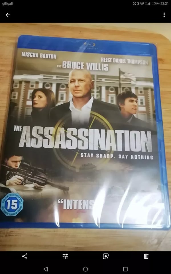 The Assassination (Bluray, 2013) . Cert 15. Brand New