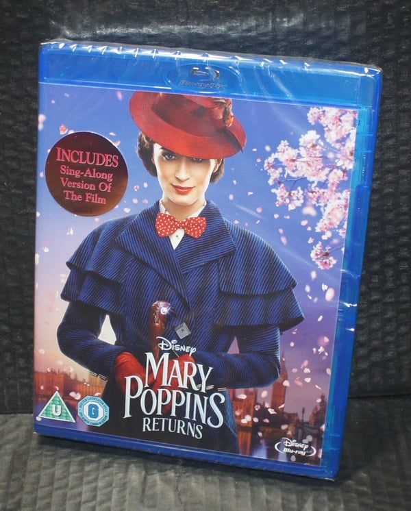 Mary Poppins Return blu ray Run time 130 min approx foil P&P Free Brand New Mary Poppins Return blu ray Run time 130 min approx foil P&P Free Brand New
