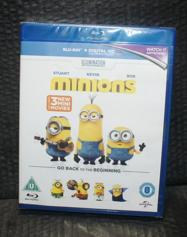 Minions blu ray Run time 91 min approx foil P&P Free Brand New