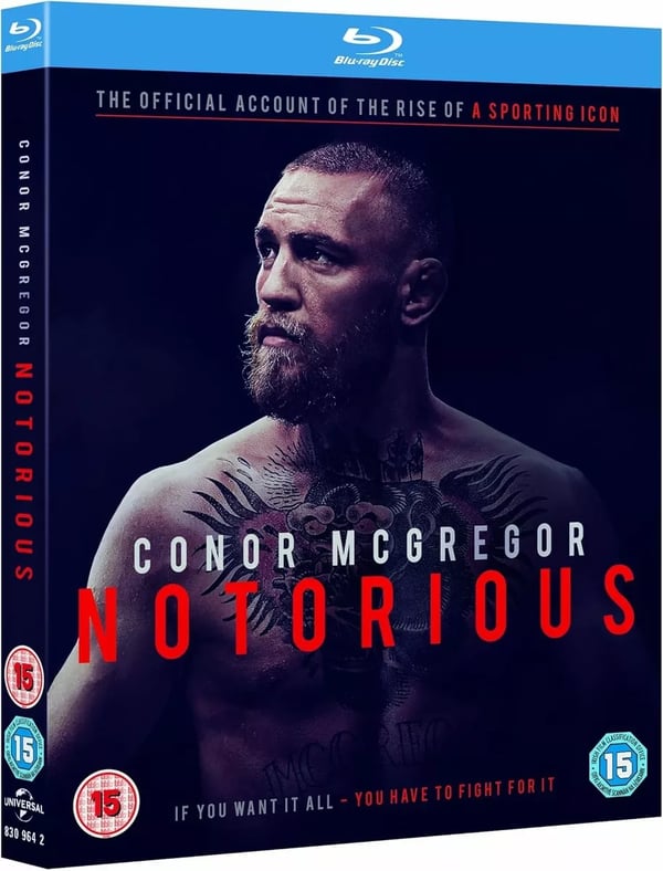 Conor McGregor : Notorious (Official Film Movie) Bluray Brand Brand New