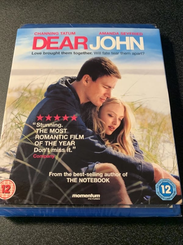Dear John (BluRay, 2010) With Slipcover Channing Tatum, Amanda Seyfried Brand New