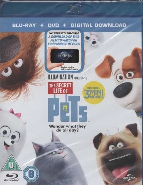 The Secret Life of Pets Bluray + DVD Brand New