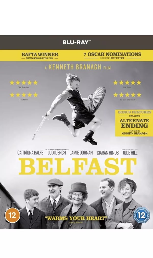 Belfast (Bluray, 2022) Kenneth Branagh, Judi Dench, Brand New
