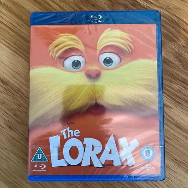 THE LORAX BLURAY DANNY DEVITO TAYLOR SWIFT Brand New