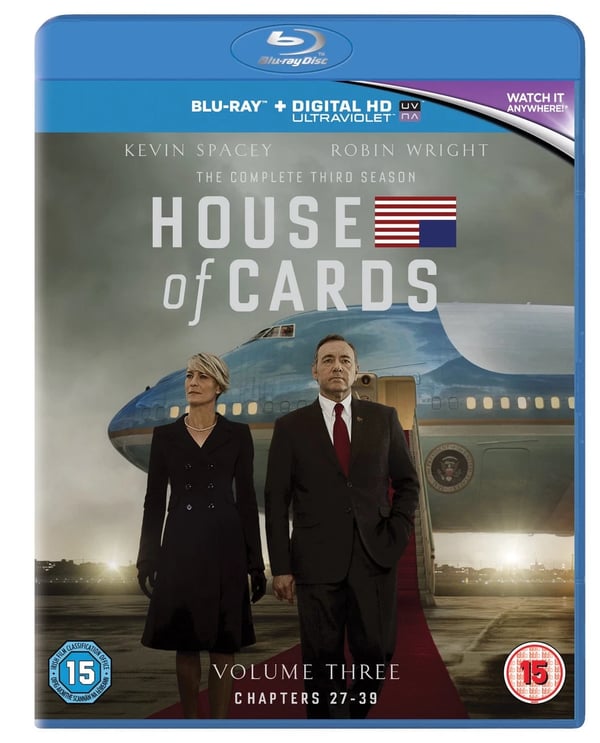 House of Cards Season 3 (Bluray) Kevin Spacey Robin Wright Michael Kelly Brand New