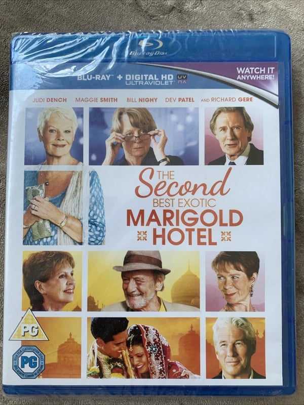 The Second Best Exotic Marigold Hotel Bluray Brand New