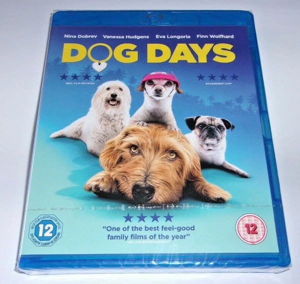 Dog Days (Bluray, 2018) Nina Dobrev, Vanessa Hudgens 'Family Film' Brand New