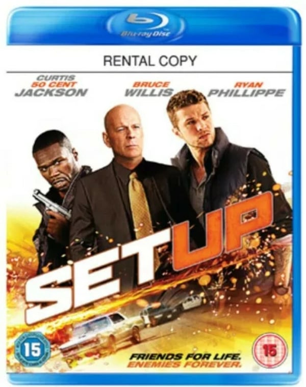 Set Up Bluray (2011) Bruce Willis, Gunther (DIR) cert 15 RENTAL COPY Brand New