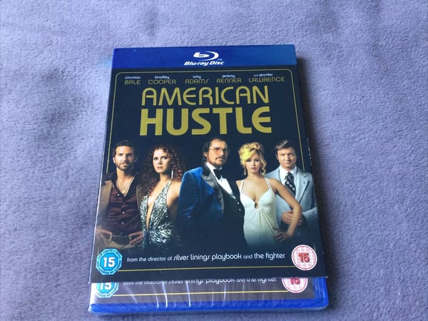 American Hustle Blu Ray Christian Bale Bradley Cooper Amy Adams Cert 15 Brand New