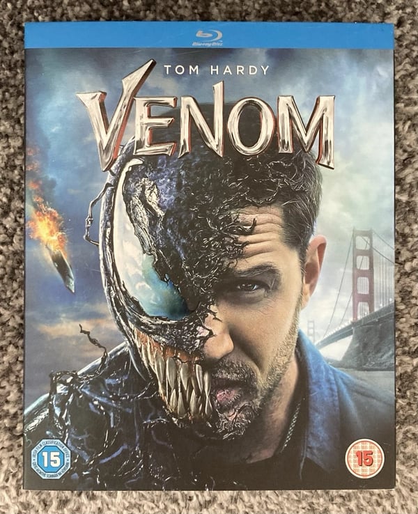 Venom Tom Hardy Bluray (comes with Slipcase) Brand New