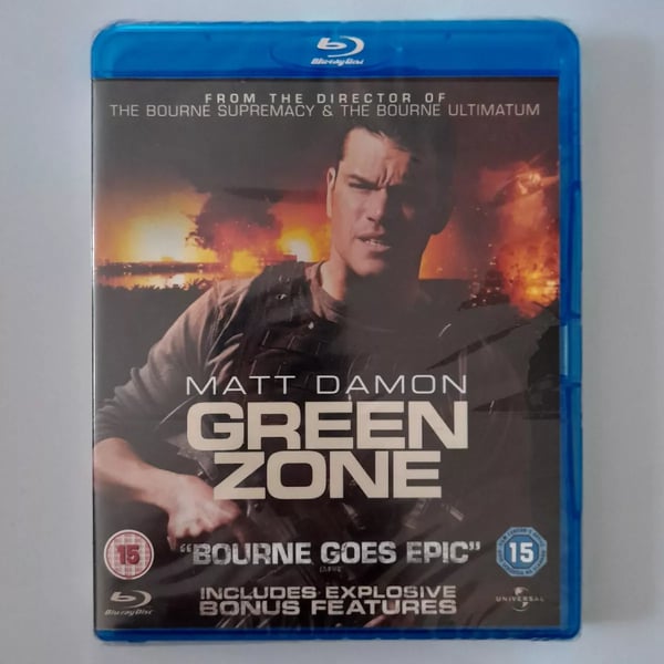 Green Zone (Bluray, 2010) Matt Damon Cert 15 Region Free Brand New