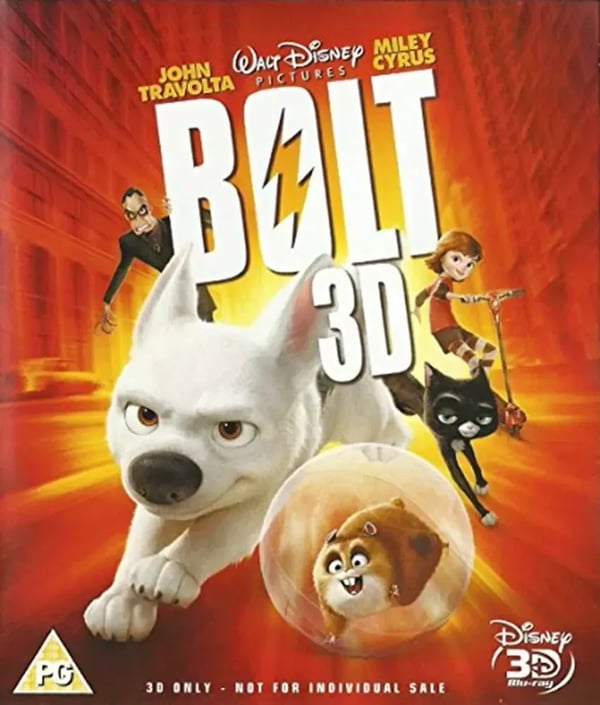 BOLT 3D Bluray Children's & Family (2010) John Travolta Brand New