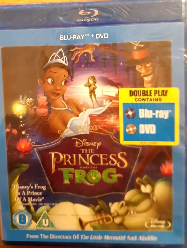 The Princess And The Frog (Disney) BluRay & DVD packaging Brand New