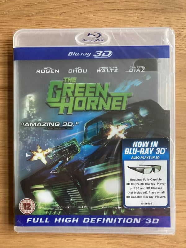 The Green Hornet 3D and 2D Bluray / Promotional Copy Free Post Brand New