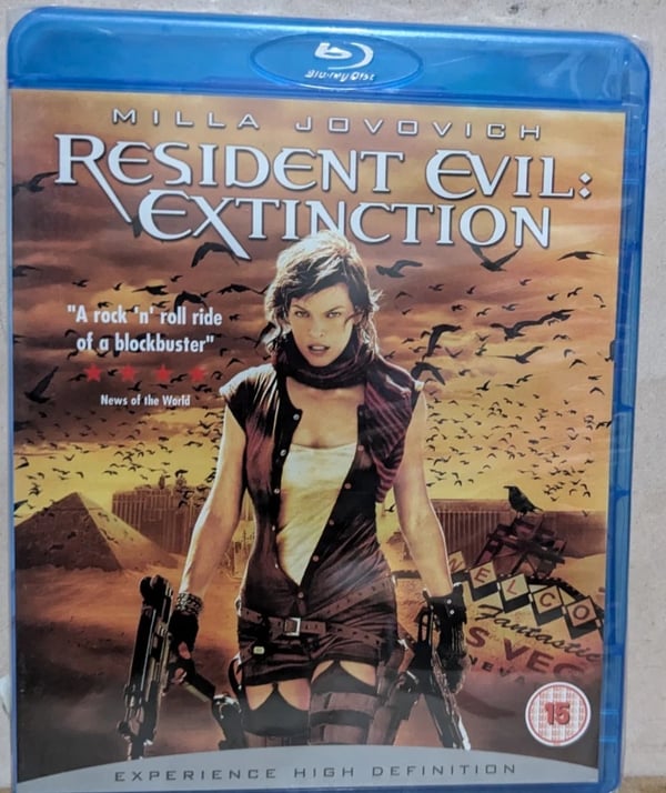 Resident Evil 3 Extinction Bluray Region Free Brand New