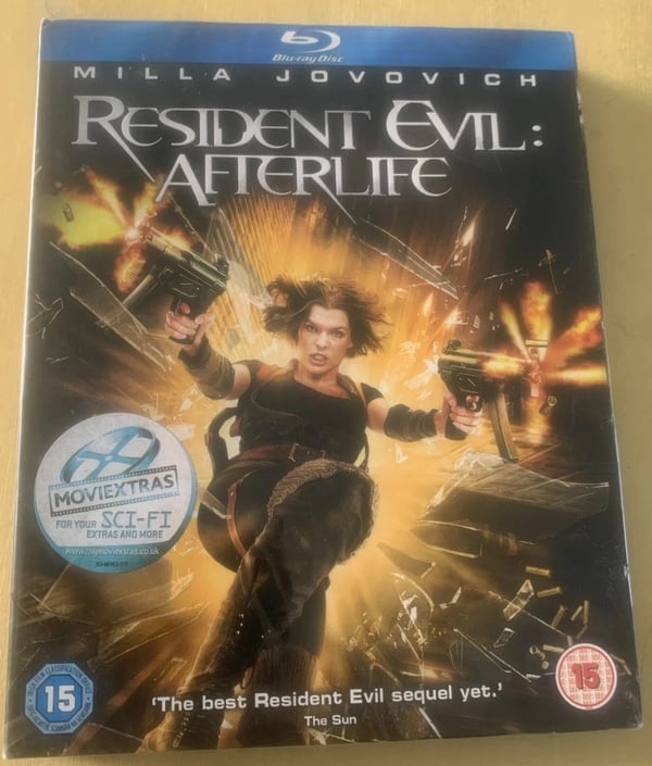 Resident Evil Afterlife Bluray (2011) Milla Jovovich Action Horror Zombies Brand New