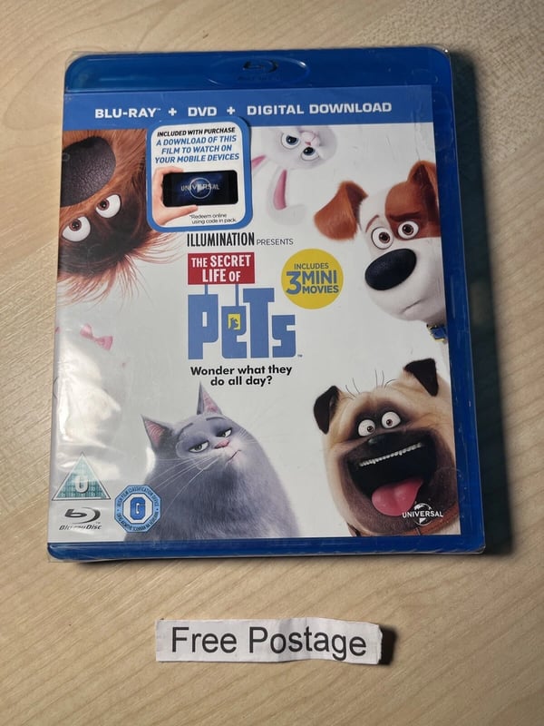 The Secret Life Of Pets (Bluray, 2016) Brand New