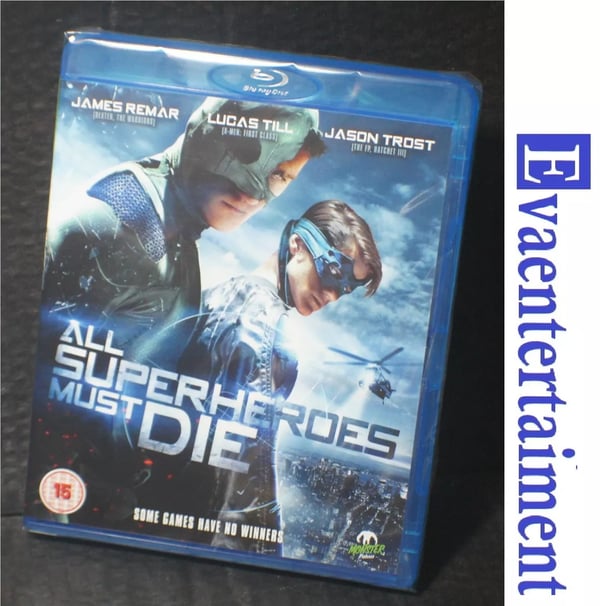 All Superheroes must Die blu ray Run time 78 min approx foil P&P Free Brand New