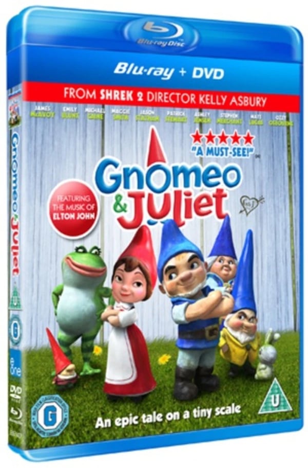 Gnomeo & Juliet (Bluray) James McAvoy Emily Blunt Jason Statham Michael Caine Brand New