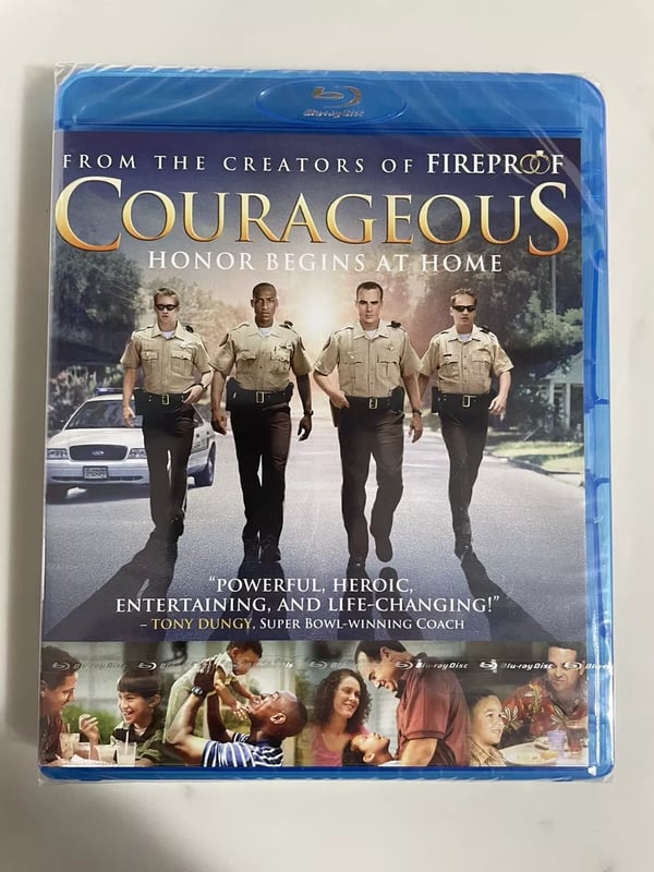COURAGEOUS Honor BEGINS AT HOME Blu Ray cop drama 2011 Brand New