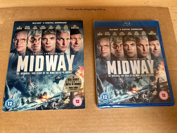Midway (2019) Blu Ray With Slipcase Woody Harrelson Emmerich Dir Brand New