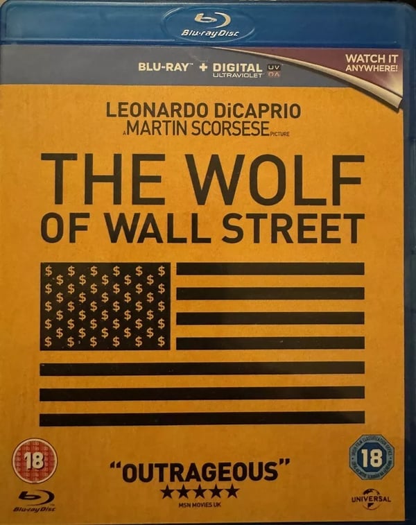 The Wolf Of Wall Street (Bluray) With Slipcase Brand New