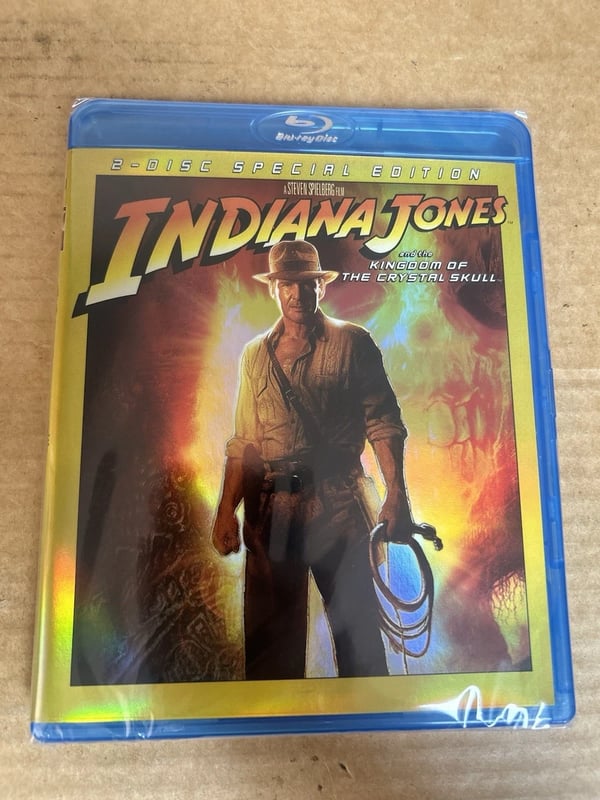 Indiana Jones And The Kingdom Of The Crystal Skull 2 Disc Reg Free Blu Ray Brand New