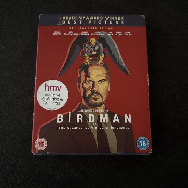 Birdman (2015) Blu Ray With Art Cards & Slipcover Brand New