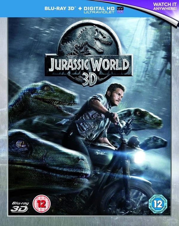 Jurassic World 3D (2015) Colin Trevorrow, Chris Pratt Region B Bluray Brand New