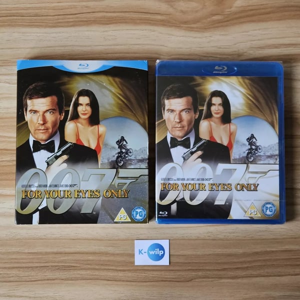 For Your Eyes Only Bluray Region Free James Bond 007 Slipcover Brand New