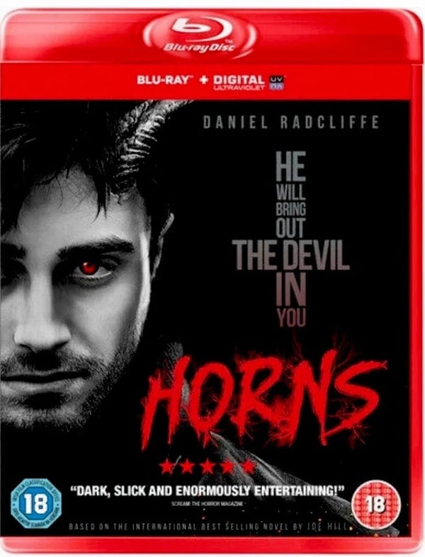 HORNS Blu Ray Daniel Radcliffe 18 Lionsgate + UV Copy 2015 Brand New