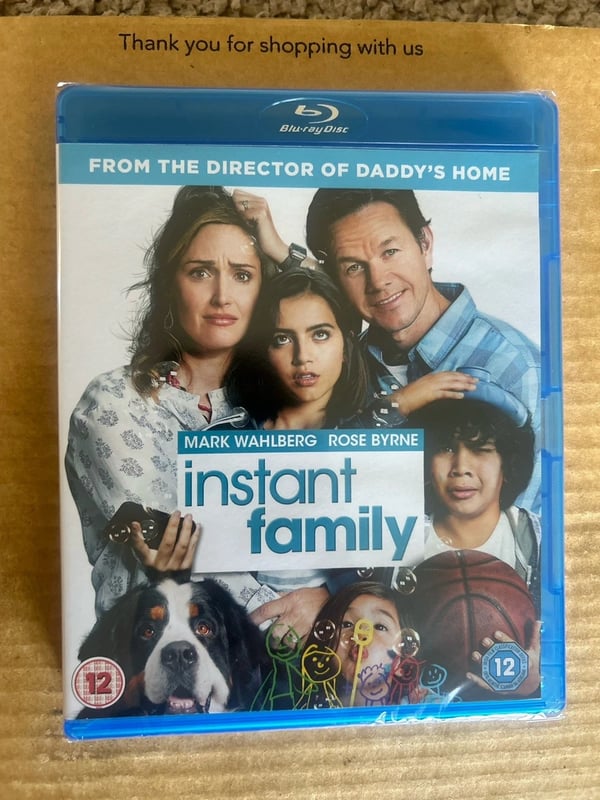 Instant Family BluRay Mark Wahlberg, Rose Byrne, Brand New
