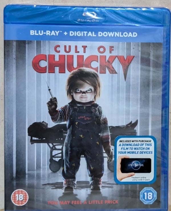 Chucky 7 Cult of Chucky (2017) Bluray Jennifer Tilly Region B Brand New