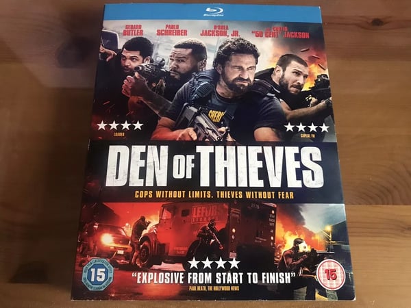 DEN OF THIEVES (2018) Bluray + Limited Edition Slipcover BRAND Brand New