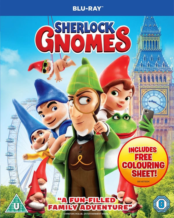 Sherlock Gnomes (Bluray) Johnny Depp James McAvoy Emily Blunt Michael Caine Brand New