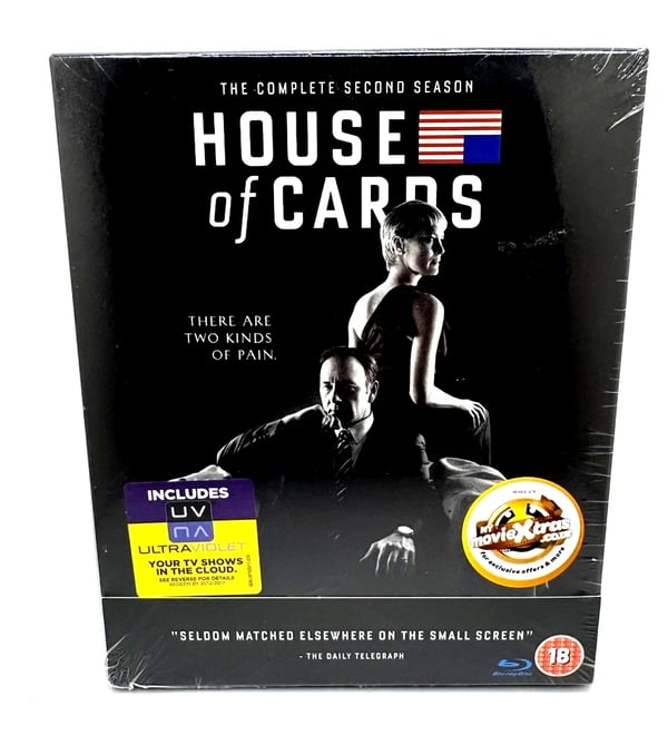 House Of Cards Second Season Bluray + UV & Brand New