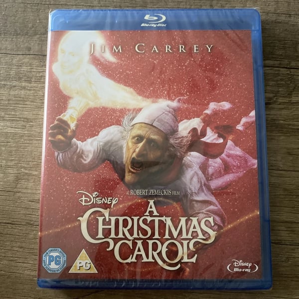 A Christmas Carol Disney Jim Carrey BLU RAY Brand New