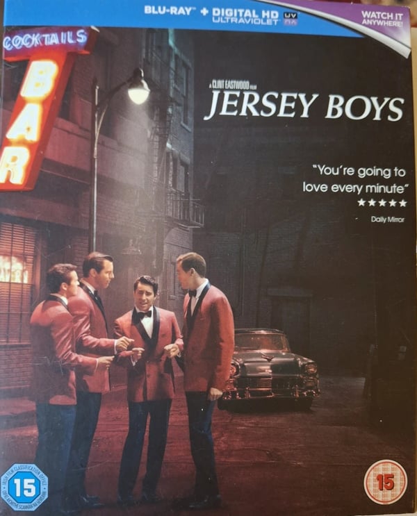 Jersey Boys BluRay 2014 Biopic Frankie Valli/4 Seasons Cert 15 Brand New
