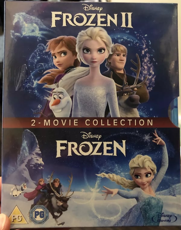 Frozen 1 & 2 Blu Ray Set Disney Children’s Family Musical Christmas Gift Idea Brand New