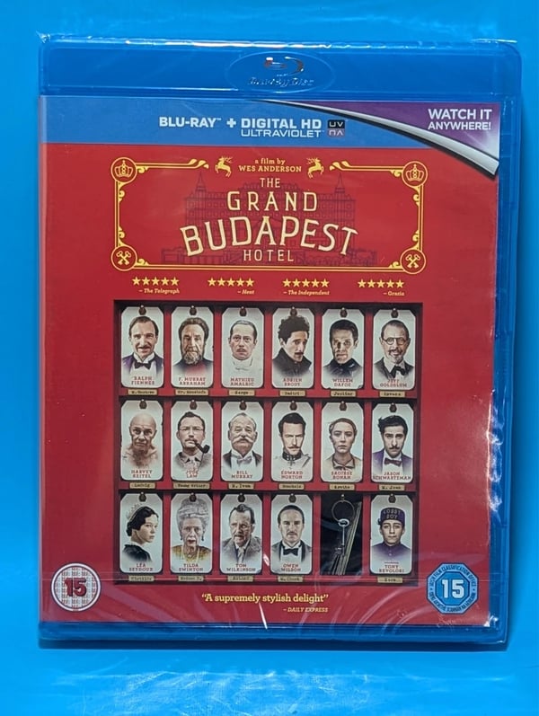 The Grand Budapest Hotel (Bluray, 2014) Brand New