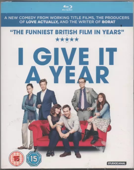 I GIVE IT A YEAR BLURAY WITH SLIPCASE Brand New