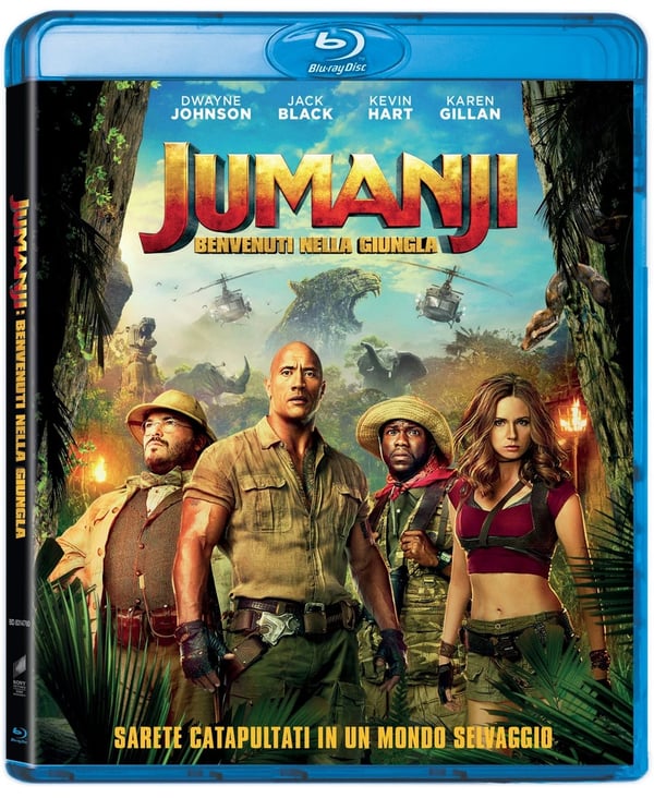 Jumanji: Benvenuti Nella Giungla (Bluray) Johnson, Hart, Black, Gillan, Darby Brand New