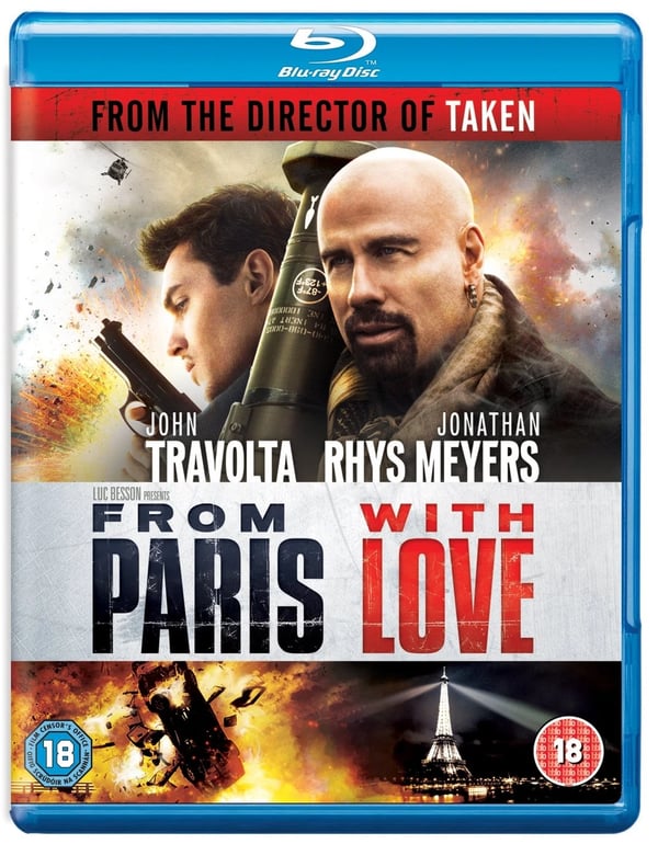 From Paris With Love (Bluray) Kasia Smutniak Richard Durden John Travolta Brand New