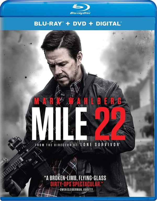 Mile 22 (Bluray) Mark Wahlberg Lauren Cohan Iko Uwais Ronda Rousey Brand New