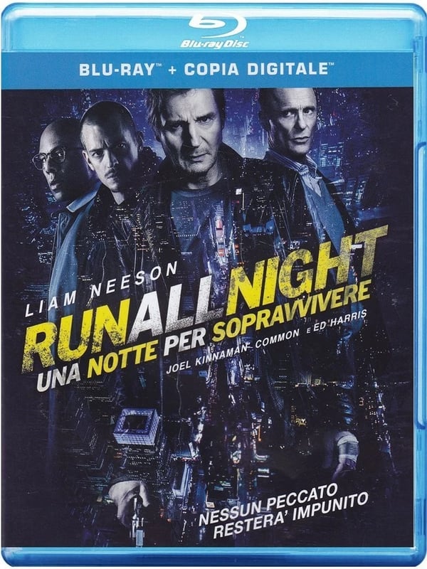 Run all night Una notte per sopravvivere (Bluray) Neeson Harris Nolte Brand New